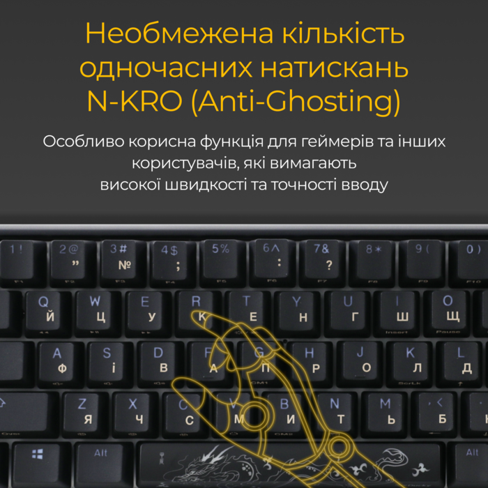 Механічна клавіатура Ducky One 3 SF Cherry MX Red RGB Black UA