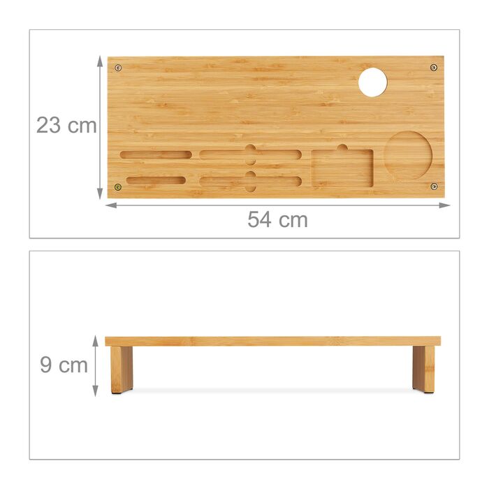 Підставка для монітора Relaxdays з бамбука