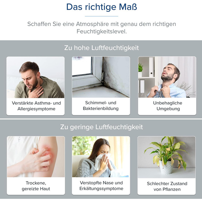 Зволожувач повітря Levoit для спальні, 23dB, верхній залив, для дитини, до 25 годин, 2,5 л, сірий, з поворотним соплом 360°