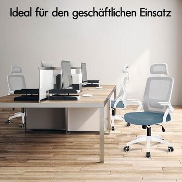Офісний крісло ALFORDSON з динамічною підтримкою попереку, чорний (Arc - Синій та Сірий)