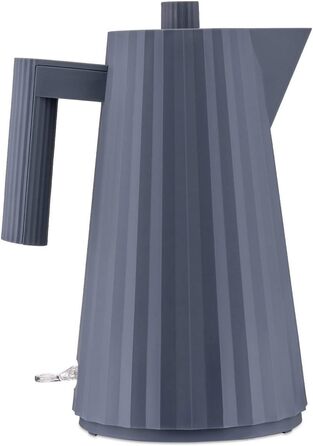 Електричний чайник Alessi Plissé MDL06 G, 1.7 л, сірий, 2400W, з європейським штекером