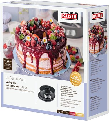 Форма для випічки Kaiser La Forme Plus, кругла, 26 см, з антипригарним покриттям, SafeClick-замок