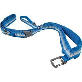 Курго, плечовий ремінь RSG для повідця для собак, для прогулянок без рук, для зростання від 1,5 до 2 м, Синій Одномісний кроссбоди