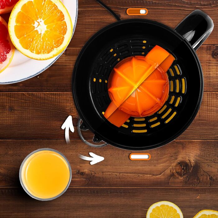 Електрична соковитискачка Duronic Saftpresse 600W, 400мл, з нержавіючої сталі, для цитрусових (апельсини, лимони)