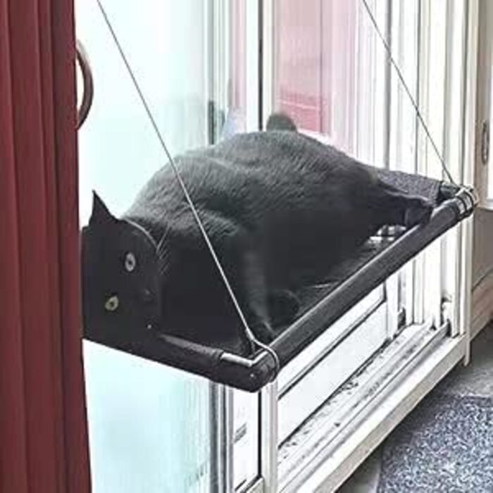Віконний гамак для котів Dracarys до 25 кг 74х64 см коричневий