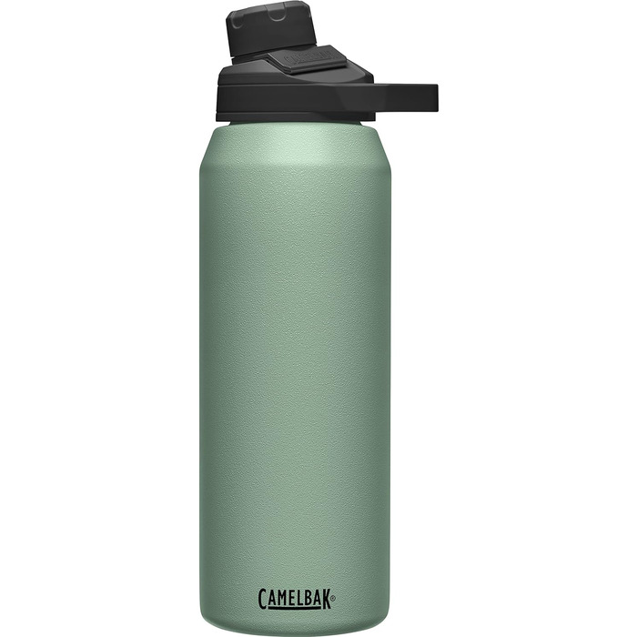 Вакуумна ізольована пляшка для води Adult Chute Mag SST, мох, комплект 32 унції з кришкою Eddy і соломинкою