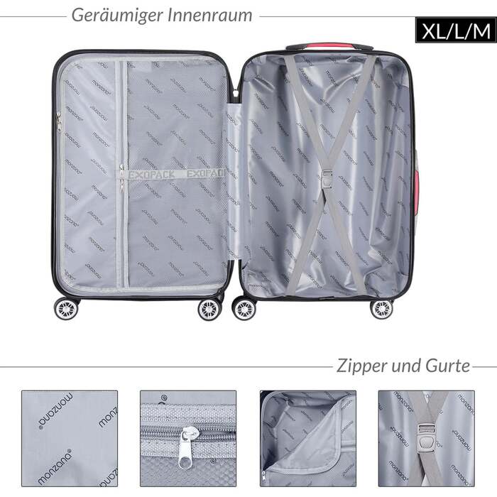 Жорсткий чохол Exopack Champagne M ABS 40L