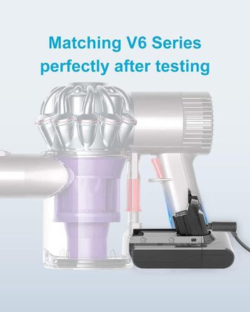 Змінна батарея DTK для Dyson V6/DC62/DC58/DC59/DC61/DC72/DC74/SV03/SV05/SV06/SV07/SV09 21,6 В 4500 мАг