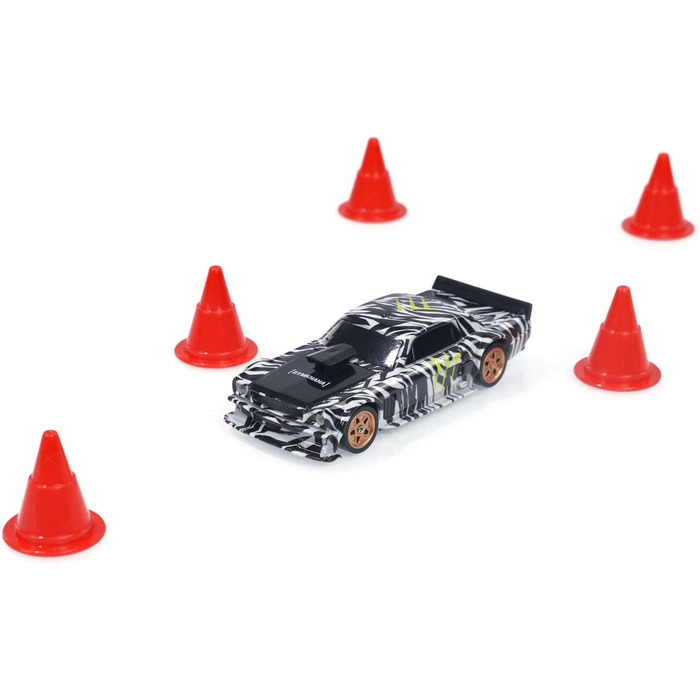 RC Автомобіль 1/43 Масштаб Drift Авто 4WD Радіокерування Готовий до Гонок З Підсвіткою Сірий