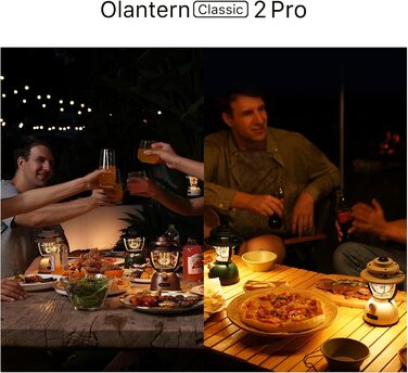 Кемпінговий ліхтар OLIGHT Olantern Classic 2 Pro 300 люмен, ретро LED, з можливістю затемнення, USB, аварійний блок живлення (Clover Green)