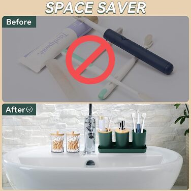 Набір аксесуарів для ванної кімнати SLDIYWOW 9 шт. темно-зелений: мідний відрі, піднос, дозатор мила, тримач для зубних щіток, стакан для зубних щіток, мильниця, WC-щітка, тримач для ватних паличок