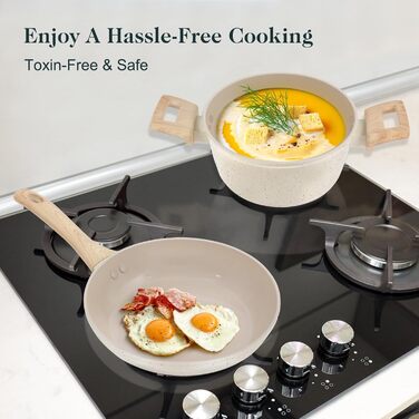 Набір посуду з антипригарним покриттям, 11 предметів, кераміка, HC3302-11HA