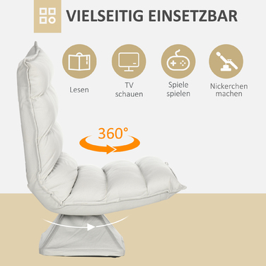 Крісло, поворотне, з регульованою спинкою, з імітацією шкіри, сталевий каркас, світло-сіре, розміри 62 x 70 x 95 см