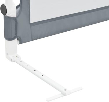 Бортик для ліжка дитячого vidaXL 150x42 см сірий, захист від випадання для малюків та дітей