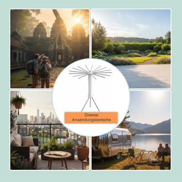 Клямка для одягу Relaxdays з 16 перекладинами