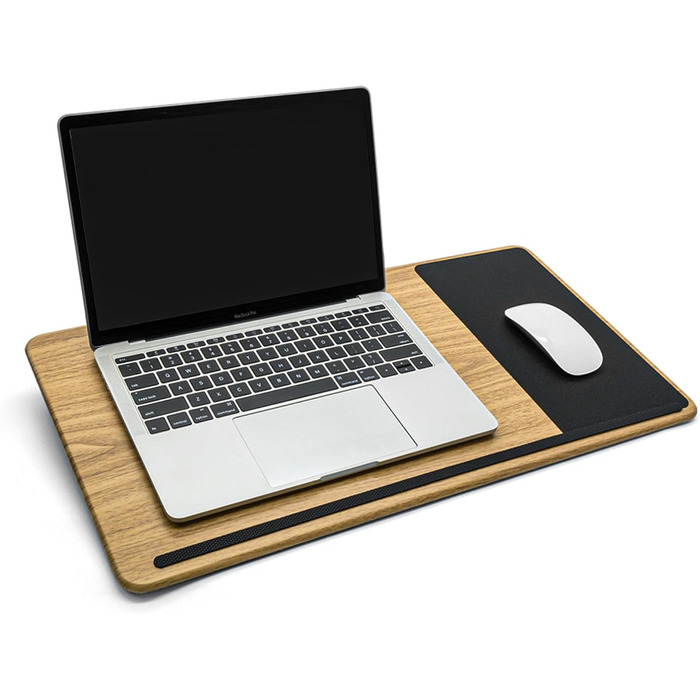 Підставка для ноутбука на колінах, L, з подушкою, для дому/офісу, 17 дюймів, 30.5 x 57 x 4.5 см, деревоподібний дизайн