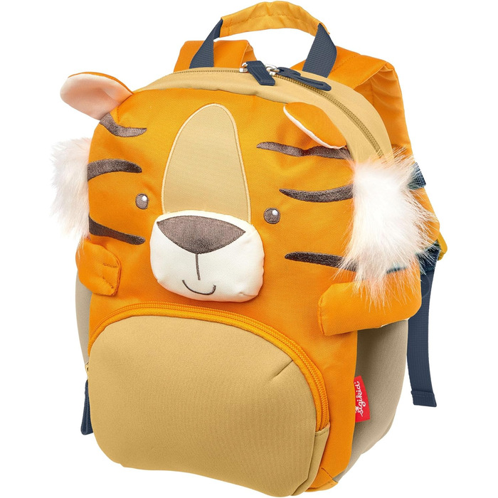Дитячий рюкзак Sigikid, рюкзак для дитячого садка міцний, легкий, зручний для дітей, для дитячого садка, ясел, екскурсій, дозвілля, для дітей від 2-5 років, 5,2 л (помаранчевий/тигровий)