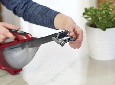 Акумуляторний ручний пилосос BlackDecker Dustbuster DVA320J (10,8 В, 2,0 Агод, з циклонною дією, висувною щілинною насадкою та розкладною щіткою для м'яких меблів, акумуляторний пилосос із насадкою з довгим всмоктуванням) Титан (10,8 В (16,2 Втгод))