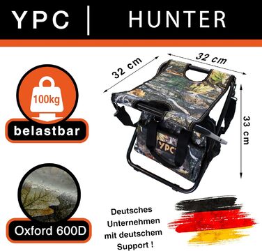 Набір складних табуретів YPC Hunter із сумкою для перенесення 33x32x30 см 100 кг вантажопідйомність, табурет для рибальських аксесуарів, спорядження для кемпінгу та активного відпочинку, складаний стілець, складаний табурет, кемпінгове крісло складне, скл