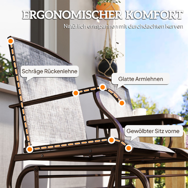 Садовий крісло-гойдалка з лавкою, крісло-гойдалка, садовий стілець з столом, лавка-гойдалка на 2 особи