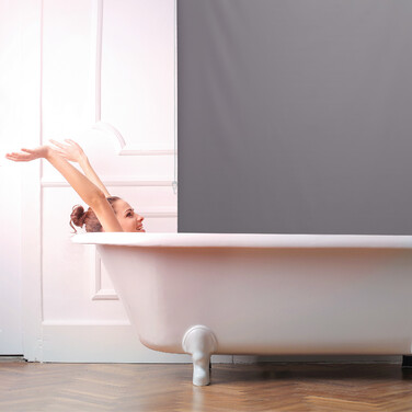 Relaxdays Рулон для душу сірого кольору