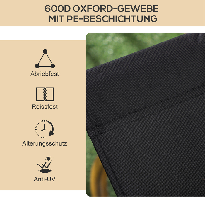 Кемпінгові стільці, 2 шт., пляжні, складні, сталевий каркас, 