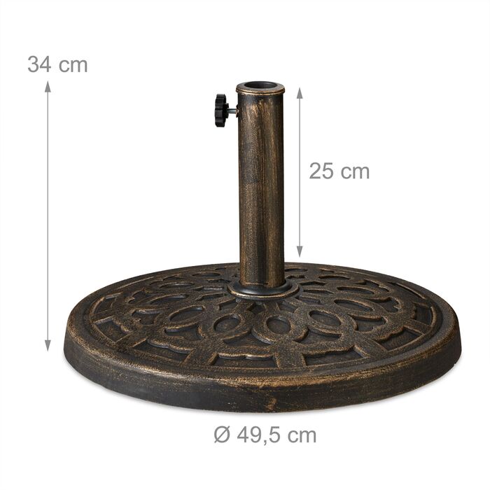 Підставка для парасольки Relaxdays, імітація чавуну