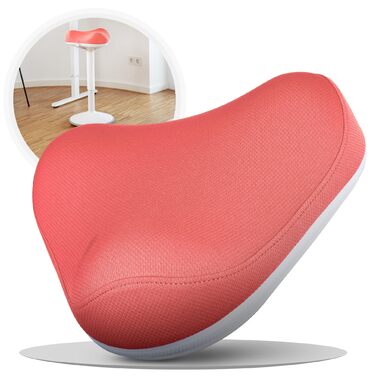 Офісний стілець SH-01 Zip з ергономічною спинкою та знімним чохлом (Рожевий) | Активне сидіння, регулювання висоти 58-83 см