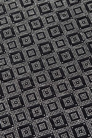 Кухонний килим Miqna, Сучасний нековзний гелевий килимок на підошві, миються Кухонні килимки, барвисті Килимки для спецій (чорний, 140 x 190 см)