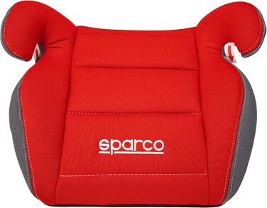 Бустер для дитячих автокрісел Sparco чорно-сірий i-Size. Новий європейський стандарт 2024 ECE 129/03. 125-150 см (ECE R44/04, ЧЕРВОНИЙ/ЗЕЛЕНИЙ)