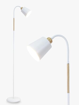 Торшер Anten Reading Lamp E27, 60W, поворотний, 159см, скандинавський, для вітальні/спальні/кабінету, білий