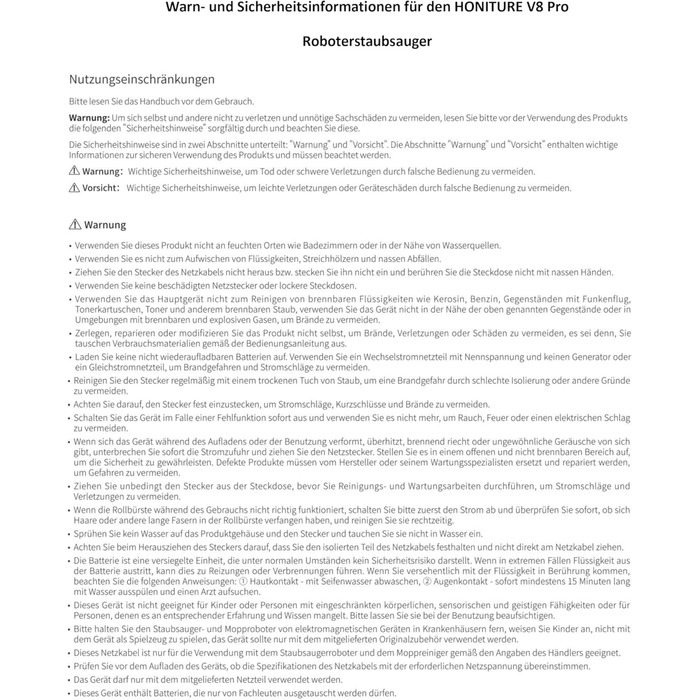 Робот-пилосос HONITURE 5000Pa з функцією миття підлоги, картки, 3-в-1, APP/Alexa, для твердої підлоги та килимів з шерстю домашніх тварин