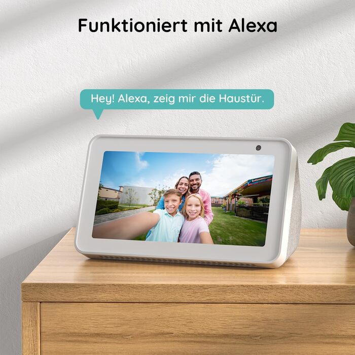 Відеодзвінок BOIFUN з камерою, 2K, Wi-Fi, 180° огляд, 2-сторонній аудіо, AI-розпізнавання руху, IP65, сумісний з Alexa, без підписки