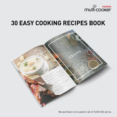 Мультиварка CUCKOO CMC-QSB501S iCook Q5 Premium з функцією парового тиску, 4.75 л, 8-в-1, з голосовим керуванням, 3D нагріванням, підтримкою температури, нержавіюча сталь з антипригарним покриттям