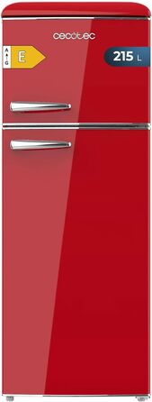 Холодильник Cecotec Bolero CoolMarket 2D Origin 86L - 89,3 x 48,7 см, 86 л, Клас E, з відділенням для льоду, підсвічуванням, червоний