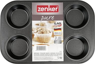 Форма для кексів Zenker 6, чорна