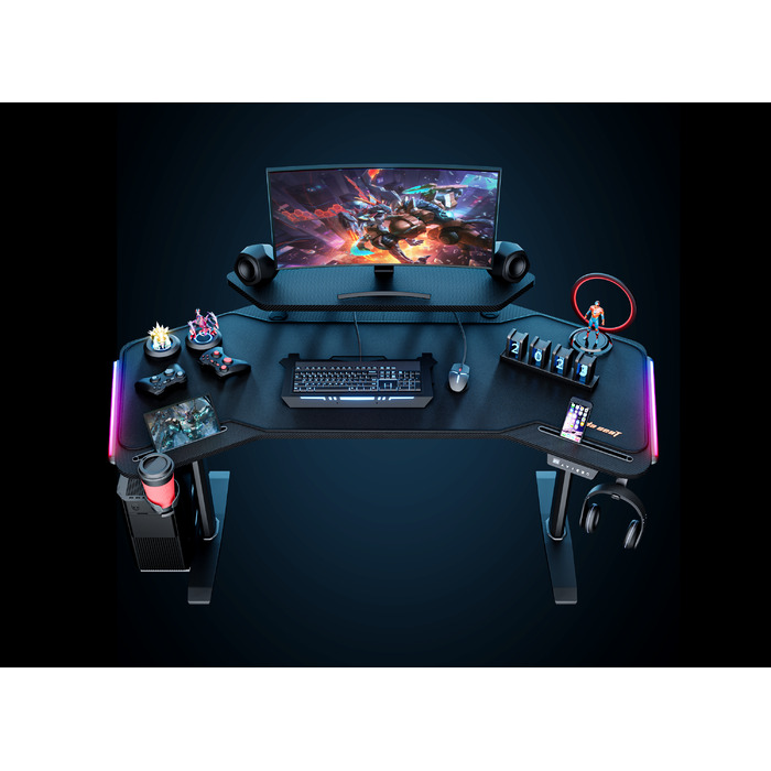 Комп’ютерний стіл з електрорегулюванням висоти Anda Seat Shadow Warrior Black