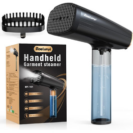 Відпарювач для одягу Raelunyi 1300W, портативний, чорний - для дому, подорожей та офісу