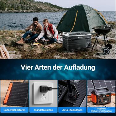 Компресорна холодильна сумка AAOBOSI з двома зонами, 115L, з Wi-Fi, USB, 12/24/240V, -20°C до 20°C для авто, вантажівки, човна, кемпінгу