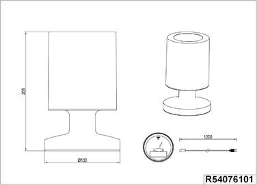 Настільна лампа на сонячних батареях Reality Lights Silva R54076101, USB-C