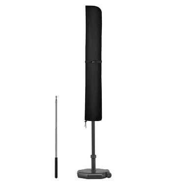 Захисний чохол для парасольки/маркетки Dokon Ø400см, водонепроникний, зимовий, UV-стійкий, чорний