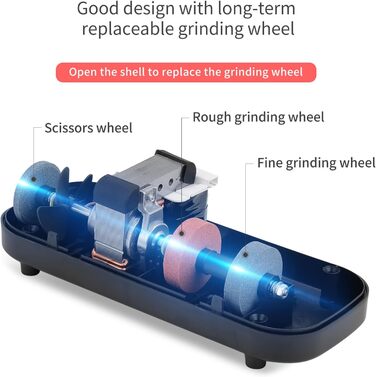 Електричний точило для ножів Pegelong S820 - точило для ножів та викруток, кут заточування 12.6 градусів