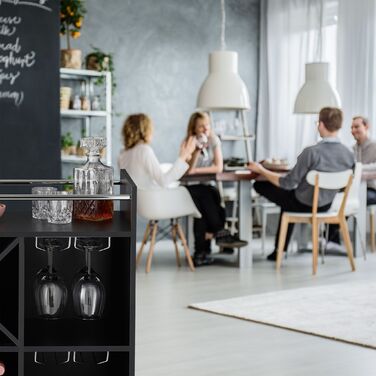 Великий винний стеллаж Relaxdays з тримачами для келихів