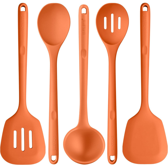 Набір кухонних аксесуарів U-Taste з силікону (5 шт.), стійкий до 315°C, BPA-free, для приготування, перемішування, обсмажування