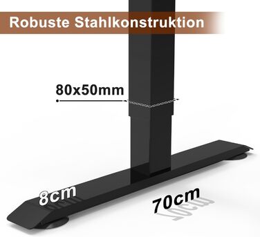 Електричний стоячий стіл Devoko 180x80 см з USB-портом, 3 положення, таймер, блокування, рустикальний/вінтажний колір