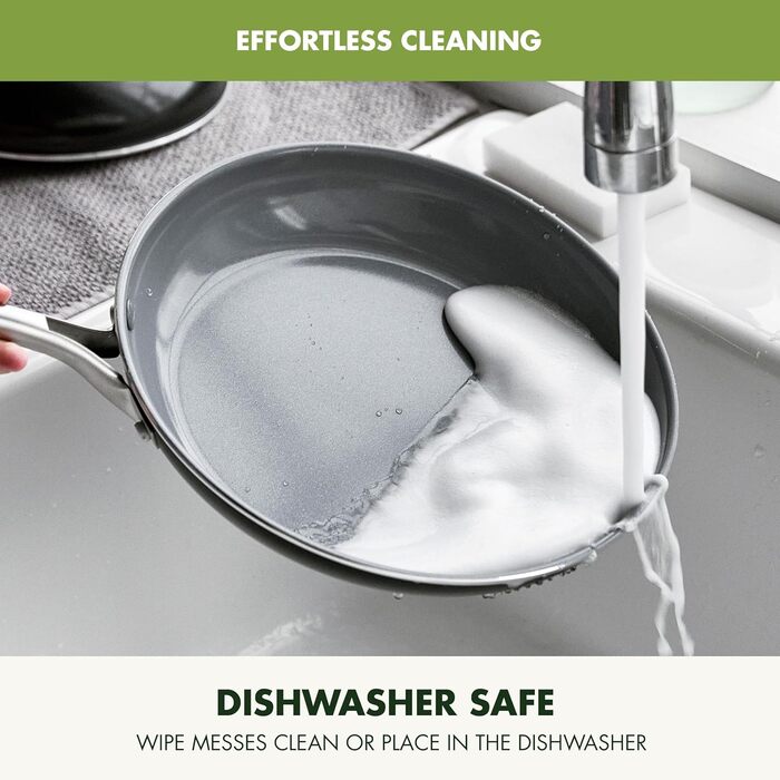 GreenPan Swift сковорода з керамічним антипригарним покриттям, 20.3 см, чорна