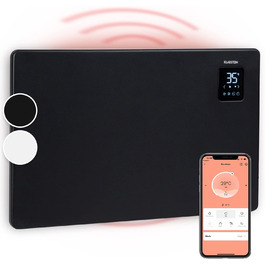 Електричний конвектор Klarstein: енергозбереження, керування через додаток, тиха робота, 1500 Вт, чорний