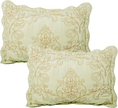 Покривало Home Soft Things Serenta Damask 280x304 см світло-зелене