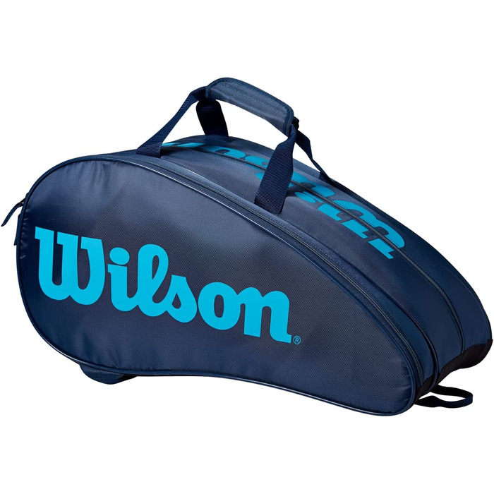 Сумка для ракеток Wilson RAK Pak, що вміщає до 6 ракеток темно-синього кольору