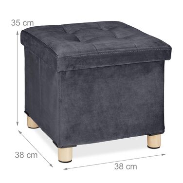 Зручний пуф Relaxdays з підспівателем